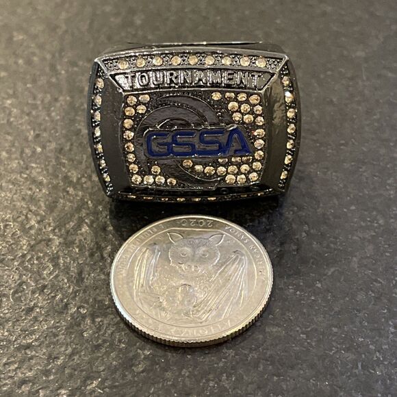 Great Southern Sports Association GSSA Grey Baseball Tournament Ring Sz 11.5 - Picture 3 of 10